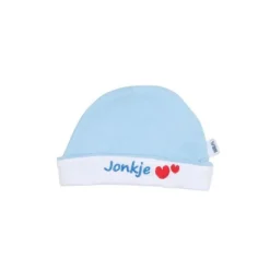 VIB Muts Rond Jonkje Blauw-Wit 0-3mnd> Mutsjes
