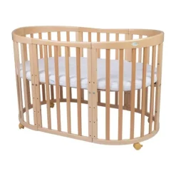 Waldin Oval Combibed 7‑in‑1 - Natural inclusief matras> Ladekasten|Ledikanten