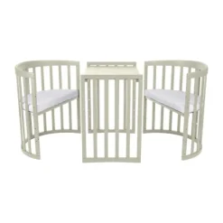 Waldin Oval Combibed 7‑in‑1 - Natural inclusief matras><noscript><img width=