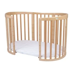 Waldin Oval Combibed 7‑in‑1 - Natural inclusief matras><noscript><img width=