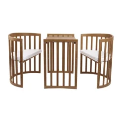 Waldin Oval Combibed 7‑in‑1 - Natural inclusief matras><noscript><img width=