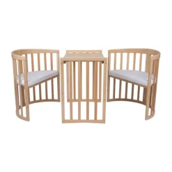 Waldin Oval Combibed 7‑in‑1 - Natural inclusief matras><noscript><img width=